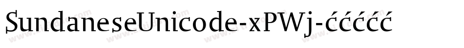 SundaneseUnicode-xPWj字体转换