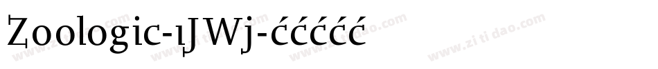 Zoologic-1JWj字体转换
