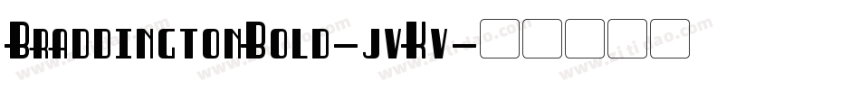 BraddingtonBold-jvKv字体转换