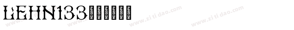 LEHN133字体转换