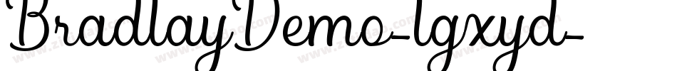 BradlayDemo-lgxyd字体转换