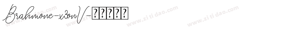 Brahmone-x3onV字体转换