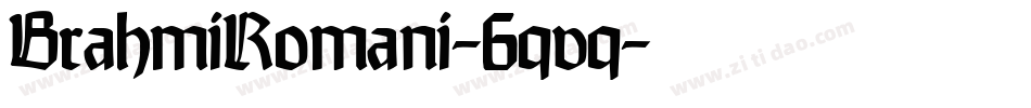 BrahmiRomani-6qvq字体转换