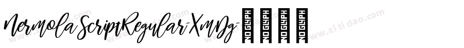NermolaScriptRegular-XmDg字体转换