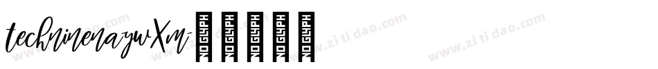 Techninena-ywXm字体转换