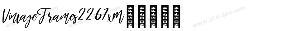 VintageFrames22-67xM字体转换