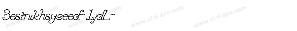 Beatnikhayseed-1jdL字体转换