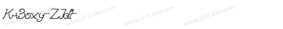 KrBoxy-ZJdl字体转换
