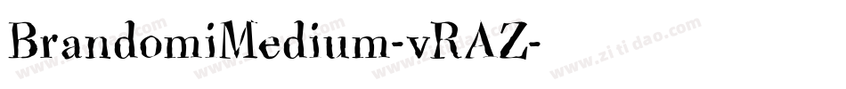 BrandomiMedium-vRAZ字体转换