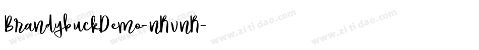 BrandybuckDemo-nRvnR字体转换