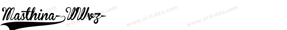 Masthina-0WWvz字体转换