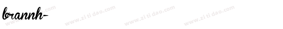 brannh字体转换