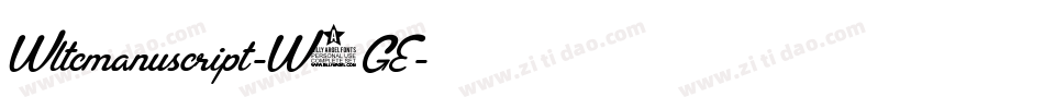 Wltcmanuscript-W5GE字体转换