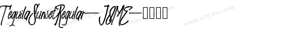 TequilaSunsetRegular-J8ME字体转换