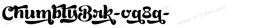 ChumblyBrk-oq8q字体转换