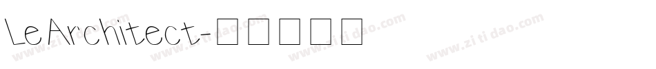 LeArchitect字体转换