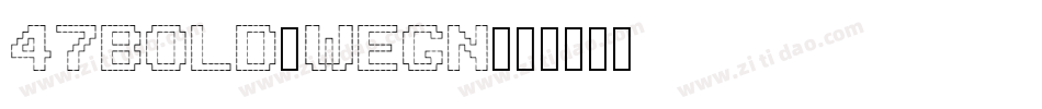 47Bold-weGn字体转换