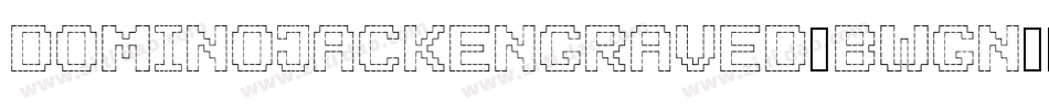 DominoJackEngraved-BwGn字体转换