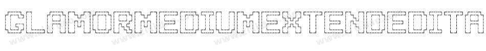 GlamorMediumextendeditalic-L38gn字体转换