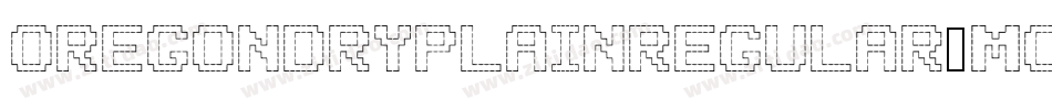 OregondryPlainRegular-MOGn字体转换