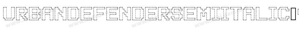 UrbanDefenderSemiItalic-9jGn字体转换