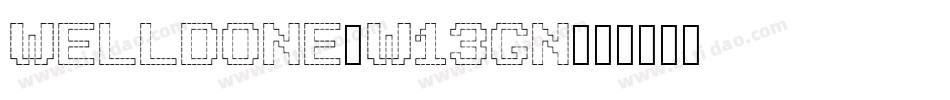 Welldone-w13gn字体转换