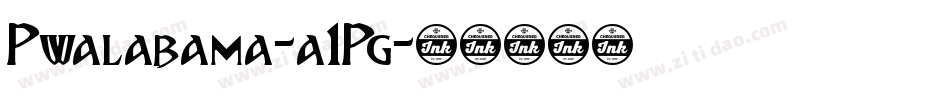 Pwalabama-a1Pg字体转换