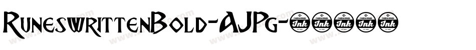 RuneswrittenBold-AJPg字体转换