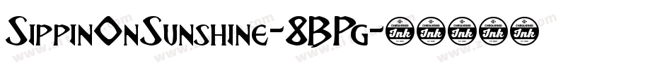SippinOnSunshine-8BPg字体转换