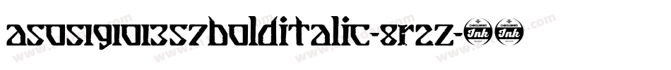 Asos19101357Bolditalic-8R2Z字体转换