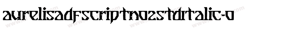 Aurelisadfscriptno2stdItalic-0G2z字体转换