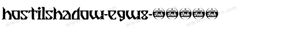 Hostilshadow-E9W8字体转换