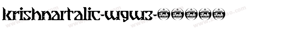 KrishnaItalic-w9w3字体转换