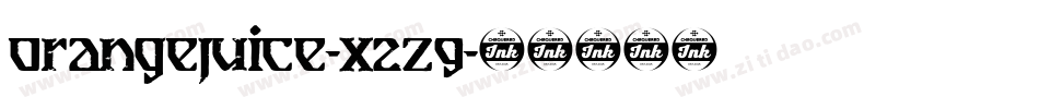 OrangeJuice-X2z9字体转换