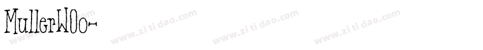 MullerWOo字体转换