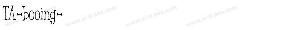 TA-booing字体转换