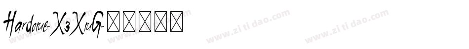 Hardome-X3XmG字体转换