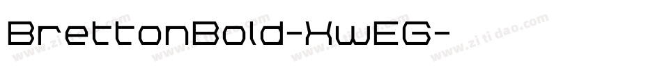 BrettonBold-XwEG字体转换