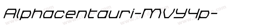 Alphacentauri-MVY4p字体转换