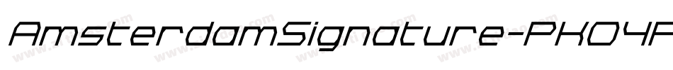 AmsterdamSignature-PKO4P字体转换