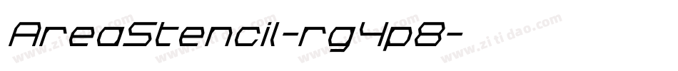 AreaStencil-rg4p8字体转换