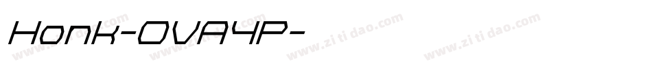 Honk-OVA4P字体转换