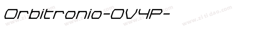 Orbitronio-OV4P字体转换