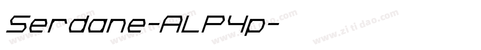 Serdane-ALP4p字体转换 Serdane-ALP4p字体转换