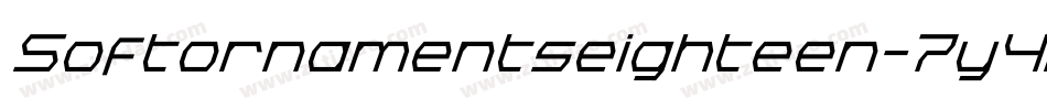 Softornamentseighteen-7y4P字体转换 Softornamentseighteen-7y4P字体转换
