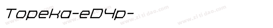 Topeka-eD4p字体转换