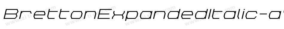 BrettonExpandedItalic-a4aE字体转换