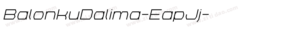 BalonkuDalima-EapJj字体转换