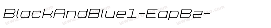 BlackAndBlue1-EapBz字体转换