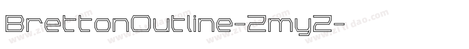 BrettonOutline-ZmyZ字体转换